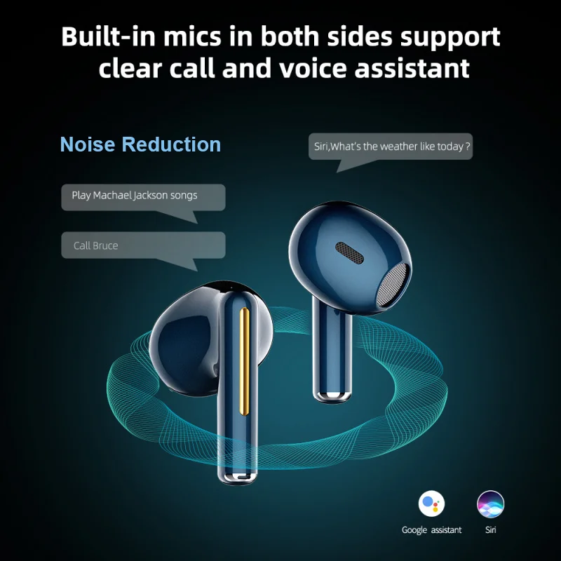 Xiaomi Wireless Headset Noise Reduction TWS Bluetooth Earbuds H6 Long Battery Standby Wireless Earphone For Iphone Xiaomi - Image 4