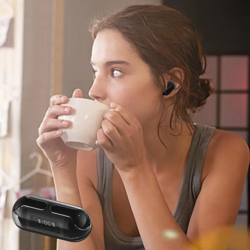 Wireless Earpiece For Work Wireless 5.3 Noise Cancelling Workout Headphones Sports Earbuds Compact Headphones Running Earbuds - Image 5