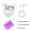 Original Lenovo Air Pro 6 TWS 5.0 Wireless Bluetooth Earphones Pods Earbuds Sport Headset For Xiaomi Android Headphones With Mic - Image 5