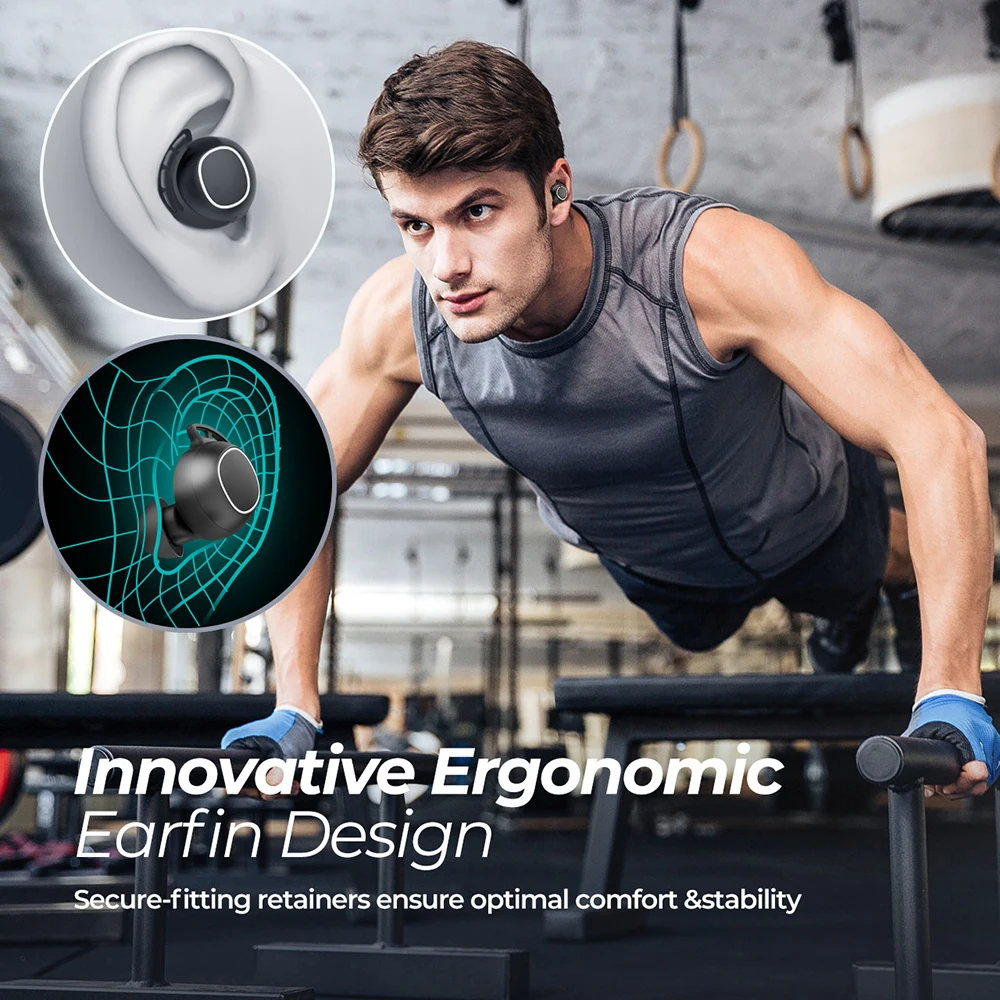 Mpow M30 Upgraded Bluetooth 5.3 Earphones Wireless Headphone with Deep Bass IPX7 Waterproof 25H Talktime 2023 Sports TWS Earbuds - Image 3