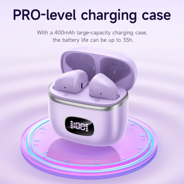 HOCO EQ1 TWS Wireless Bluetooth 5.3 Earphone LED Display Charging Box Touch Control Music Earbuds Sports Headset With Microphone - Image 2