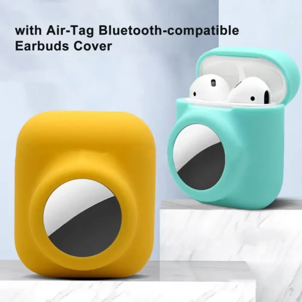 Headset Case Durable Anti-drop Scratch-resistant with Air-Tag Wireless Bluetooth-compatible Earbuds Case - Image 6