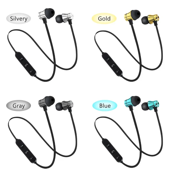 Magnetic Wireless bluetooth-compatible Earphones Running Music Headset Neckband Sports Earbuds With Mic For All Smart Phones - Image 3