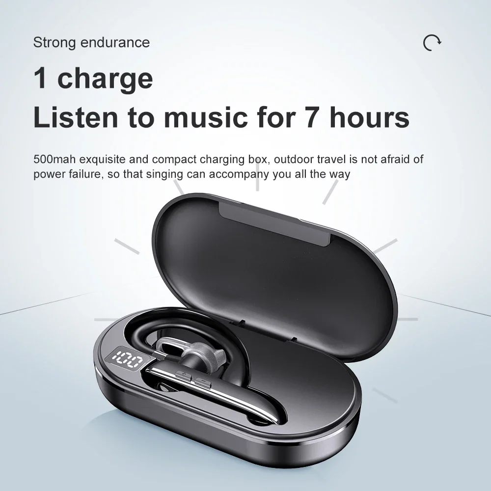 Handsfree YYK 530 Business Earbuds Single Wireless Car Driving Earphone Ear Hook Sport Headset earphones - Image 2