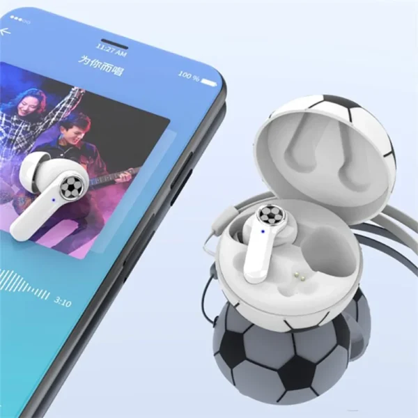 TWS Wireless Earphones Football Basketball Shape Bluetooth 5.1 Headphones Touch Control Earbuds HiFi Stereo Music Sports Headset - Image 2