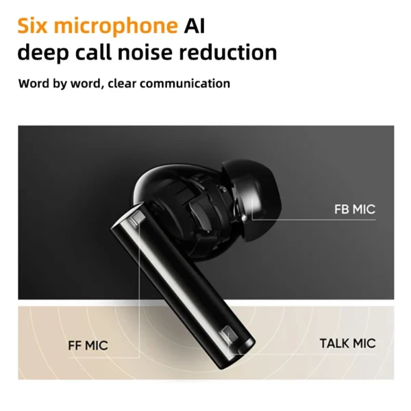 realme Buds Air 5 Pro Bluetooth Earphone 50dB Active Noise Cancelling LDAC Bluetooth 5.3 Wireless Headphone - Image 4