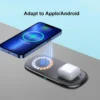 Wireless Charger For Phone Cell Phone 15W Wireless Charging StationFor Earbuds And Phone Portable Phone And Earphone Charging - Image 3