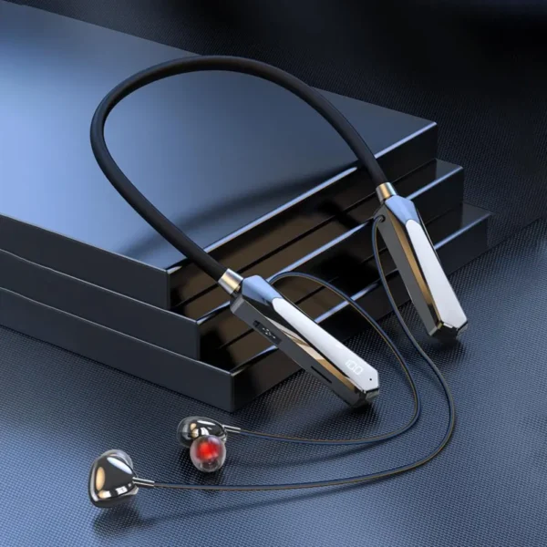 Headset 1 Set Practical Intelligent Noise Reduction Neck Hanging Calorie/Distance Support Wireless Earbud for Home - Image 4