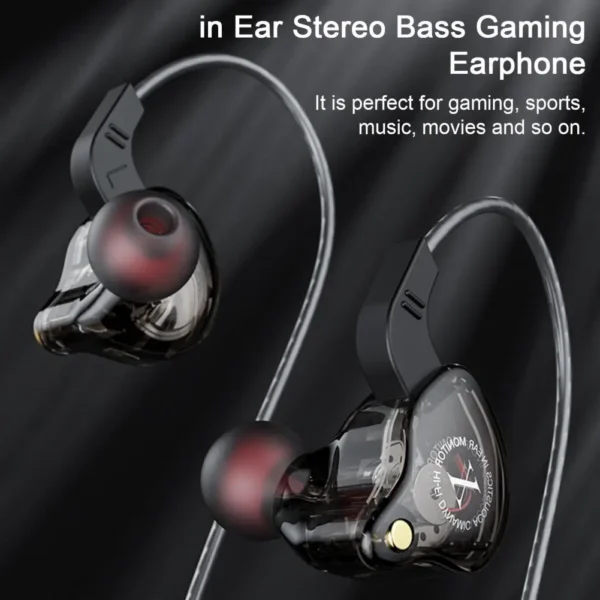 Wired Earbud Superior Braided Cable Lightweight in Ear Stereo Bass Gaming Earphone Phone Accessory - Image 4