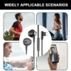 Game Earphones With Mic Half In Ear Plug-in Earbuds Earphones With Microphone Wired Wired Earbuds Plug In Earbuds Noise - Image 2
