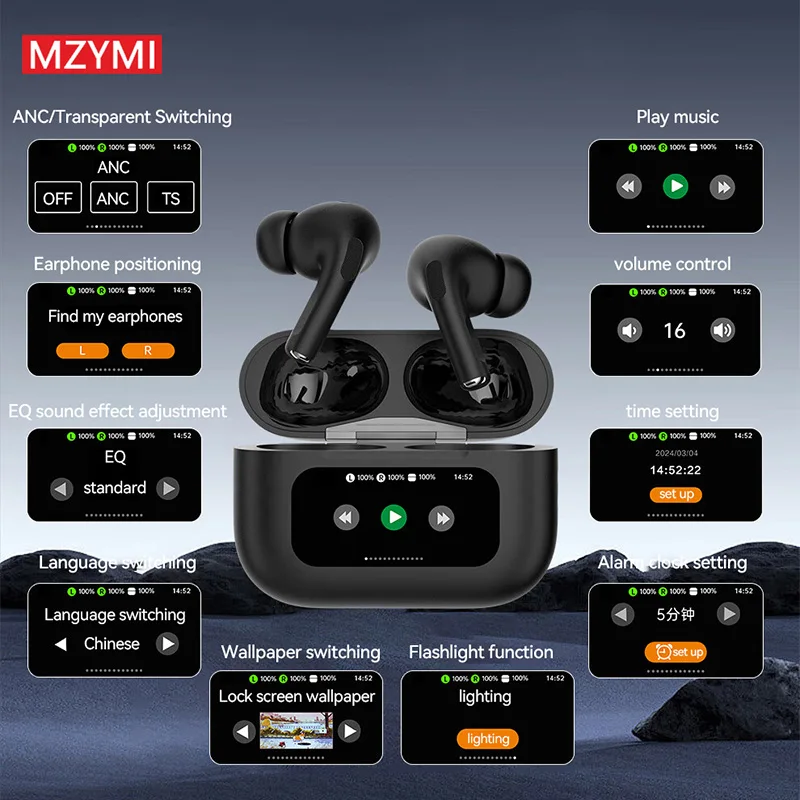 MZYMI Bluetooth 5.3 Headphones YX30 Wireless Earbuds Noise Cancelling Waterproof Sports Earbuds In Ear Headest Built-in Mic - Image 2