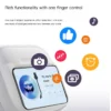 W12 New Semi-in-ear LCD Full Colour SmartTouch Screen Wireless Bluetooth Earphones Noise Canceling Ultra Long Endurance Earbuds - Image 5