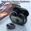 Wireless Headsets 2Pcs Useful Zero Delay LED Power Digital Display Clip Ear Earbuds Earphones Music Accessory