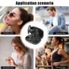 Ear Clip Earbuds Clip On Noise Reduction Wireless 5.3 Headphones Touch Control Long Battery Life Headsets Waterproof Earphones - Image 5