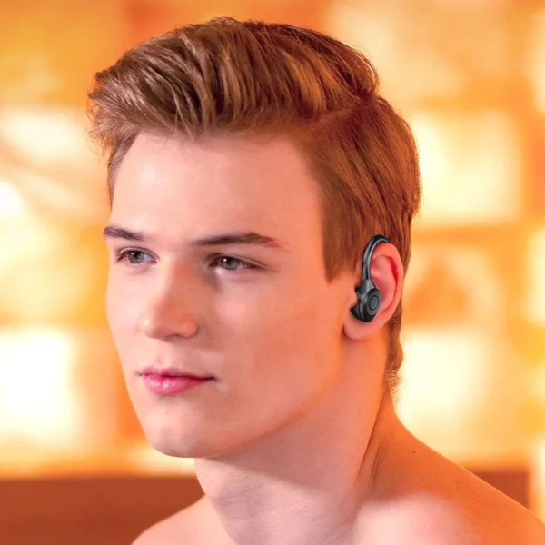 TWS Earphones Ear Hook Waterproof Gaming Earphones Bluetooth-Compatible5.3 Noise Reduction Power Display Sports Running Earbuds - Image 3