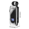 K55 Lapel Clip Bluetoothcompatible Earphone Wireless Handsfree Earbud Incoming Call Vibration Business Retractable Earbud - Image 6