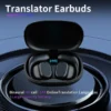 Language Translator Earbuds Wireless Headphone Translator Language Translator Device Real-Time Translator Translation Device