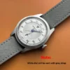 Spot goods NEW Pierre Paulin Jumping Hour Men Watch Salmon Dial Automatic St17 Mechanical Watch Vintage Date Window 38mm - Image 2