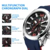 MEGIR Sport Watch Silicone Strap Chronograph Men Quartz Military Watch Waterproof Wrist Watches Relogio Masculino Man Clock 2063 - Image 6