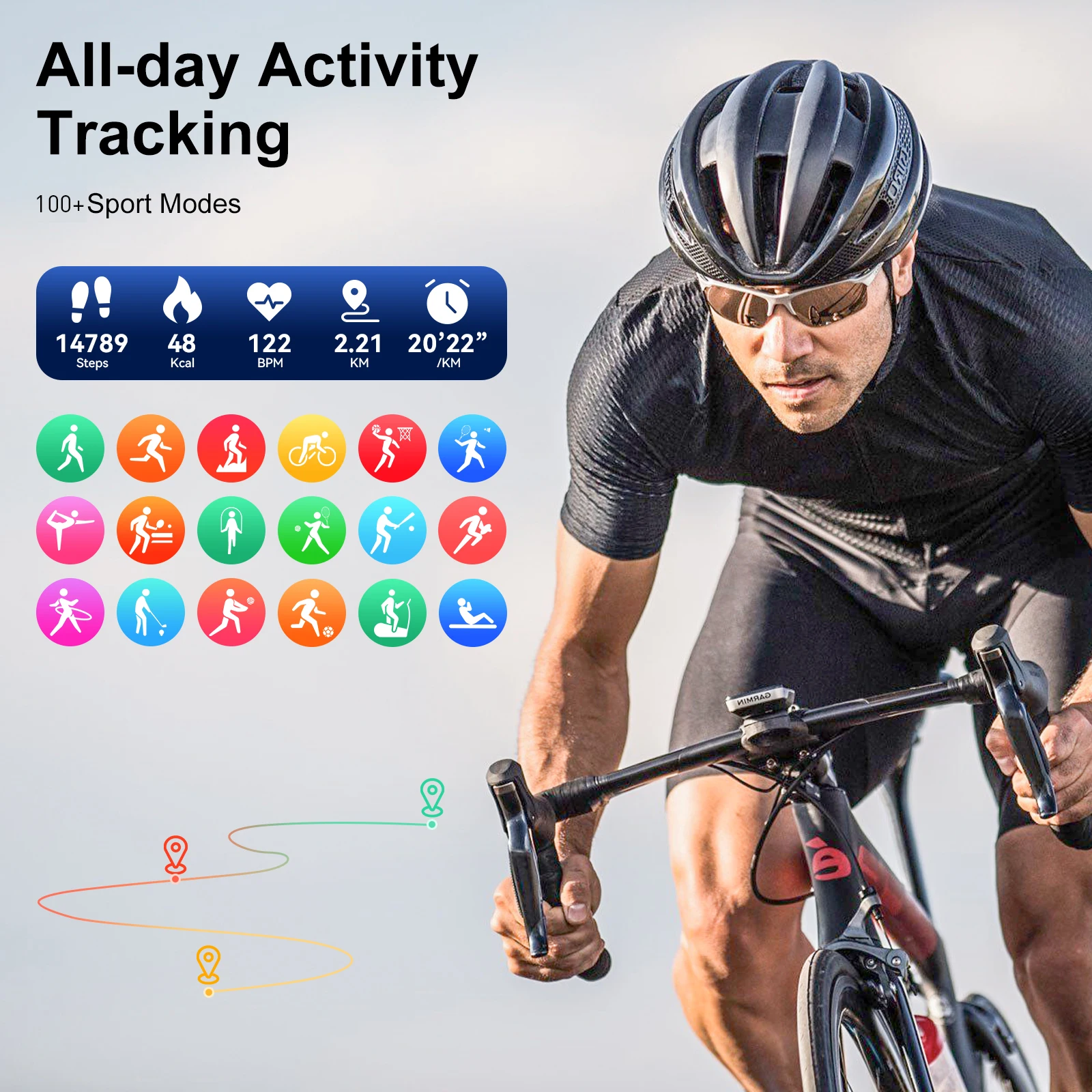 Karchilor 2024 Smart Watches For Men 2.01-inch curved screen Bluetooth call IP68 sports and fitness waterproof smartwatch - Image 4