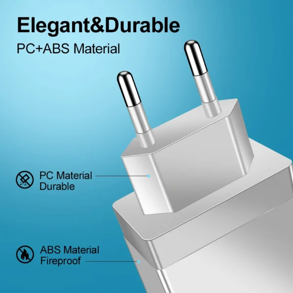 EU/US Plug USB Charger Quick Charge 3.0 For Phone Adapter for iPhone 15 Pro Max Tablet Portable Wall Mobile Charger Fast Charger - Image 3