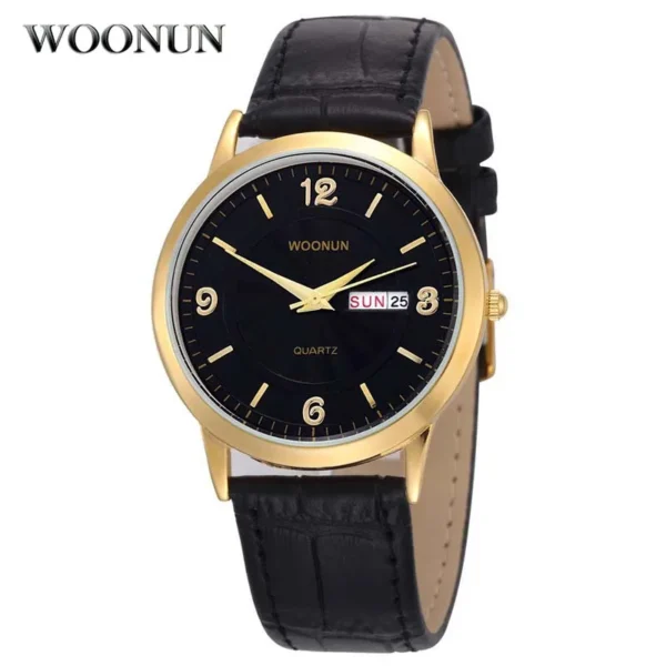 Men Luxury Wristwatches Ultra Thin Mens Watches Genuine Leather Strap Date Day Quartz Wristwatches Men relogio masculino reloj - Image 3