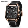 Fashion New Creative Men Watch Top Brand Luxury Chronograph Quartz Watches Clock Leather Sport Army Military Wrist Saat