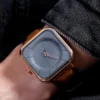 TOMI Fashion Square Watch for Men Quartz Wristwatch Simple Relogio Masculine Leather Strap Watch Minimalist Male Clock Gift 2021 - Image 4