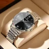 POEDAGAR Top Brand Watch Men Stainless Steel Business Date Clock Waterproof Luminous Watches Mens Luxury Sport Quartz Wristwatch - Image 2