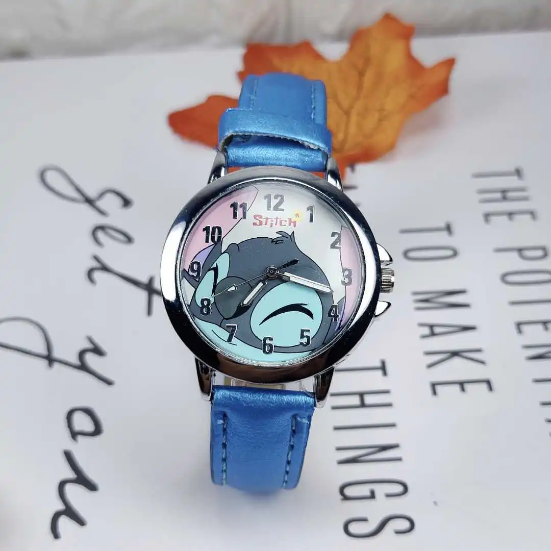 Disney StarCraft Baby Stitch Children's Watch Boys Cartoon Waterproof Leather Watch Kids Watches Boys Kids Watch Clock Watches - Image 3