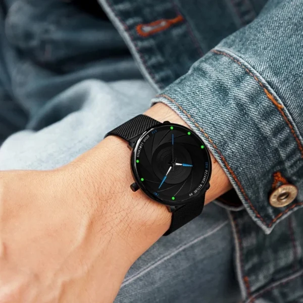 2023 Minimalist Mens Fashion Watches Ultra Thin Stainless Steel Mesh Belt Quartz Wrist Watch Men Business Watch Montre Homme - Image 6