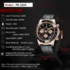 PAGANI DESIGN New Fashion Men Quartz Wristwatch Stainless Steel Top Brand Luxury Waterproof Sports Chronograph Relogio Masculino - Image 3