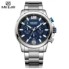 MEGIR Top Luxury Brand Watch Full Steel Mens Sport Quartz Wrist Watch Men Luminous Waterproof Chronograph Military Date Clock