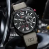 CURREN Brand Luxury Men Brown Quartz Wristwatches for Male Luminous Chronograph Dial Leather Clock Casual Sports Watch - Image 5
