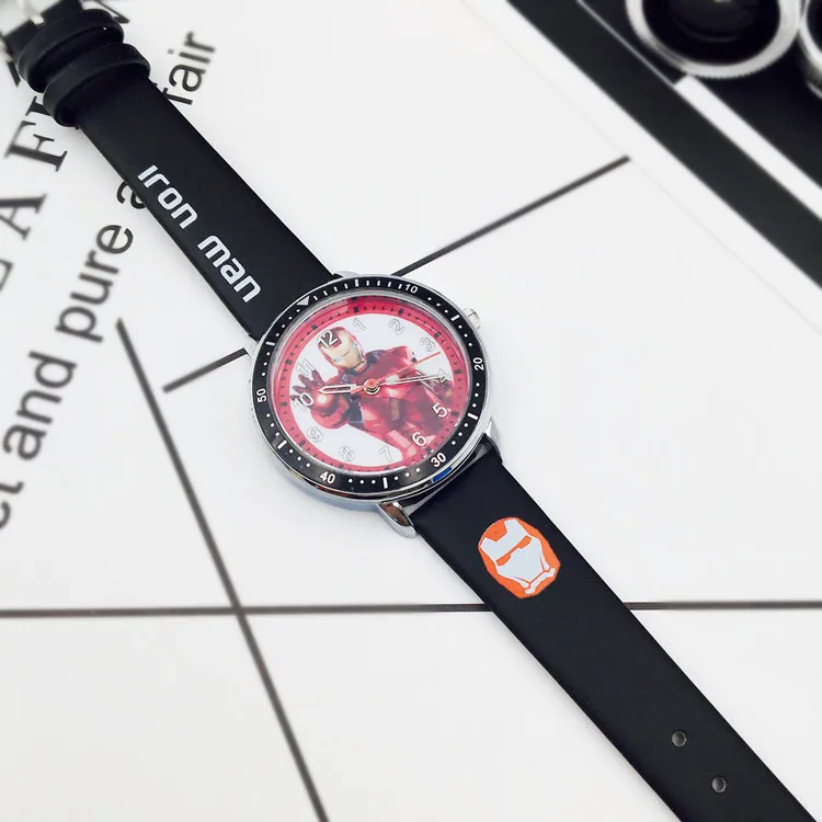 DISNEY Spiderman Captain America Iron Man Kids Wristwatch Student Quartz Watch Christmas Birthday Gift Super Hero Boys Clock - Image 3