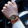 POEDAGAR Men Watch New Top Brand Luxury Waterproof Luminous Sport Wristwatch Quartz Military Genuine Leather Relogio Masculino - Image 6