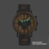 BOBOBIRD Luxury Men Watch Top Quartz Chronograph Personalized Wristwatch Timepiece Metal Wooden Strap Gift Box relogio masculino - Image 2