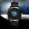 ADDIES Fashion Personality Creative Rotation Earth Watch Silicone Leather Quartz Sport Watches Men Women Watch relogio masculino - Image 3