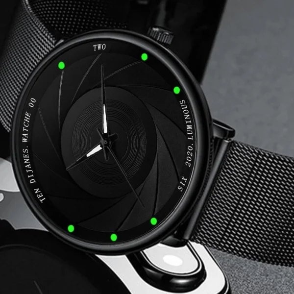 2023 Minimalist Mens Fashion Watches Ultra Thin Stainless Steel Mesh Belt Quartz Wrist Watch Men Business Watch Montre Homme - Image 2