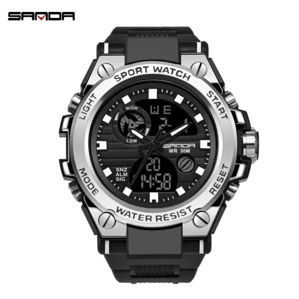 SANDA Brand G Style Men Digital Watch Shock Military Sports Watches Fashion Waterproof Electronic Wristwatch Mens 2020 Relogios - Image 2