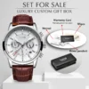 LIGE Top Brand Luxury Fashion New Leather Strap Quartz Men Watches Casual Date Business Male Wristwatches Homme Montre Clock+Box
