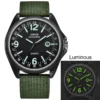 XINEW Men Watches Fashion Luminous Watches Nylon Strap Date Quartz Wristwatches Men Sports Watches horloge mannen reloj hombre - Image 3