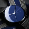Minimalist Men's Fashion Watches Simple Men Business Ultra Thin Stainless Steel Mesh Belt Quartz Watch relogio masculino - Image 2