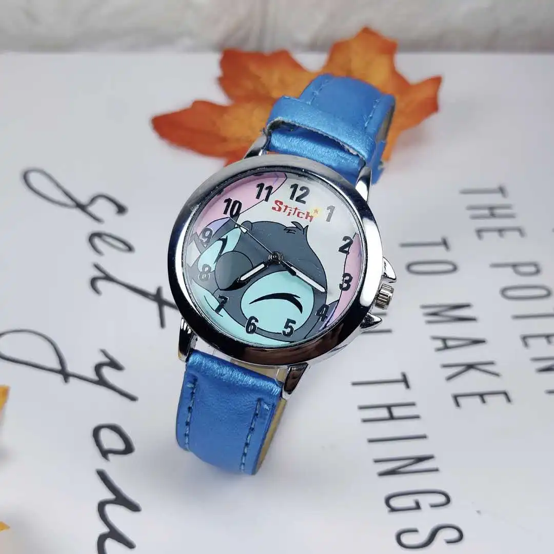Disney StarCraft Baby Stitch Children's Watch Boys Cartoon Waterproof Leather Watch Kids Watches Boys Kids Watch Clock Watches - Image 5