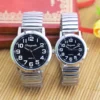 2024 Men Women Couple Lovers Flexible Elastic Strap Quartz Watch Simple Stainless Steel Electronic Luminous Hands Wristwatches - Image 2