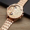 Oulm Large Dial Super Big Male Watch Dual Time Zone Luxury Brand Men's Wristwatch Small Dials for Decoration Men Quartz Watches - Image 3