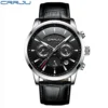 CRRJU New Fashion Sport Quartz Watches Men Luxury Business Leather Watch Waterproof Wristwatches Male Clock Relogio Masculino - Image 3