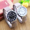2024 Men Women Couple Lovers Flexible Elastic Strap Quartz Watch Simple Stainless Steel Electronic Luminous Hands Wristwatches - Image 4