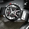 CURREN Casual Sport Watches for Men Blue Top Brand Luxury Military Leather Wrist Watch Man Clock Fashion Chronograph Wristwatch - Image 6