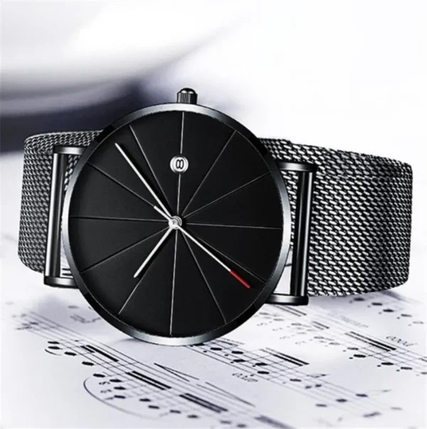 Man Watch 2020 Luxury Gold Men Watches Ultra thin Mens Watches Stainless Steel Mesh Belt Quartz Wristwatches horloge mannen - Image 5